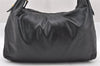 Authentic GUCCI Horsebit Large Hobo Shoulder Hand Bag Leather 115867 Black 2283I