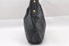 Authentic GUCCI Horsebit Large Hobo Shoulder Hand Bag Leather 115867 Black 2283I