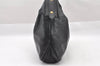 Authentic GUCCI Horsebit Large Hobo Shoulder Hand Bag Leather 115867 Black 2283I