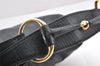Authentic GUCCI Horsebit Large Hobo Shoulder Hand Bag Leather 115867 Black 2283I