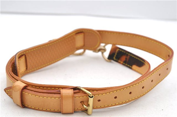 Authentic Louis Vuitton Leather Shoulder Strap Beige 39.8-46.5" LV 2284D