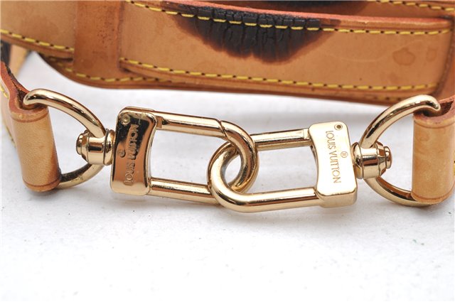 Authentic Louis Vuitton Leather Shoulder Strap Beige 39.8-46.5