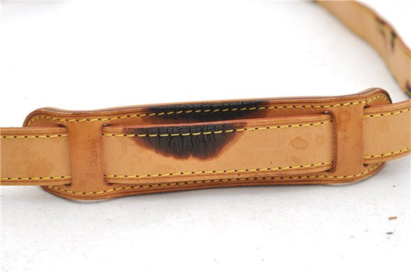 Authentic Louis Vuitton Leather Shoulder Strap Beige 39.8-46.5" LV 2284D