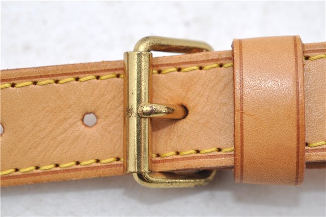 Authentic Louis Vuitton Leather Shoulder Strap Beige 39.8-46.5