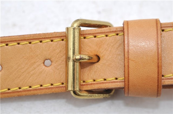 Authentic Louis Vuitton Leather Shoulder Strap Beige 39.8-46.5" LV 2284D