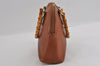 Authentic GUCCI Bamboo 2way Hand Shoulder Bag Purse Leather Brown Junk 2284I