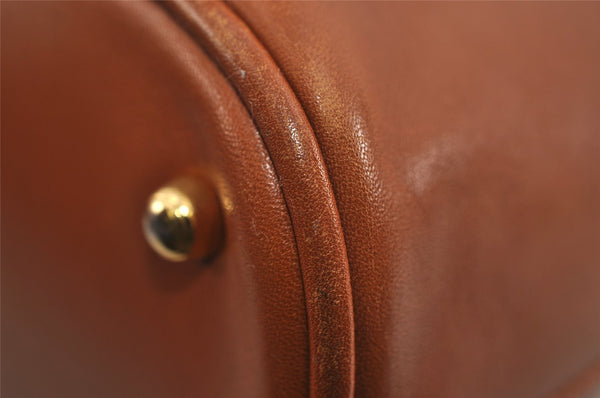 Authentic GUCCI Bamboo 2way Hand Shoulder Bag Purse Leather Brown Junk 2284I