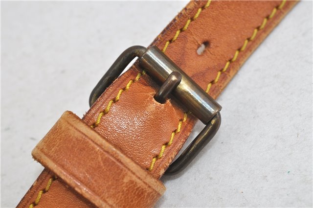 Authentic Louis Vuitton Leather Shoulder Strap Beige 41.7-48.8