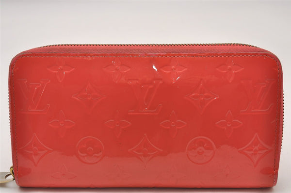 Authentic Louis Vuitton Vernis Zippy Wallet Long Purse Pink M93202 LV 2286I