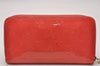 Authentic Louis Vuitton Vernis Zippy Wallet Long Purse Pink M93202 LV 2286I