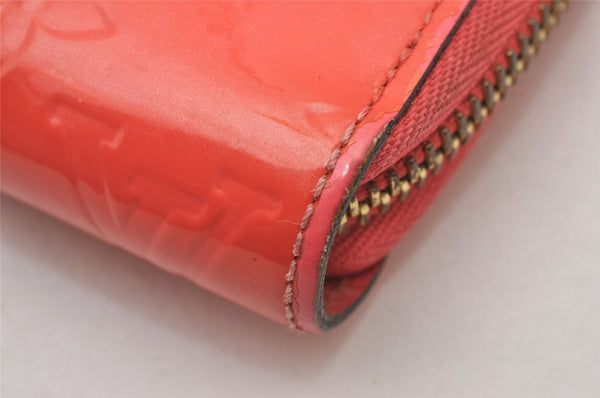 Authentic Louis Vuitton Vernis Zippy Wallet Long Purse Pink M93202 LV 2286I