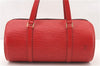 Authentic Louis Vuitton Epi Soufflot Hand Bag Red M52227 LV 2287F