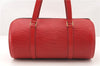 Authentic Louis Vuitton Epi Soufflot Hand Bag Red M52227 LV 2287F