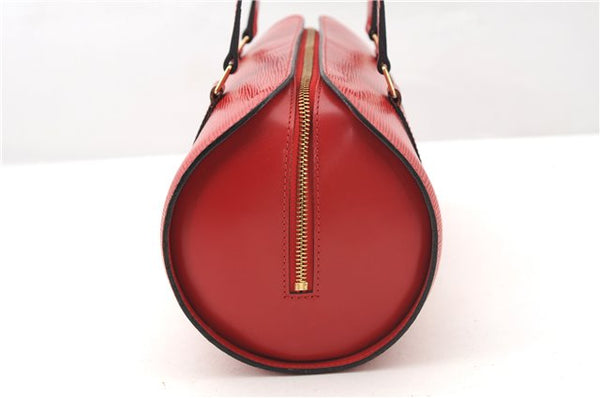 Authentic Louis Vuitton Epi Soufflot Hand Bag Red M52227 LV 2287F