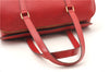 Authentic Louis Vuitton Epi Soufflot Hand Bag Red M52227 LV 2287F