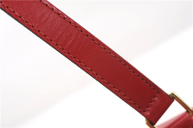 Authentic Louis Vuitton Epi Soufflot Hand Bag Red M52227 LV 2287F