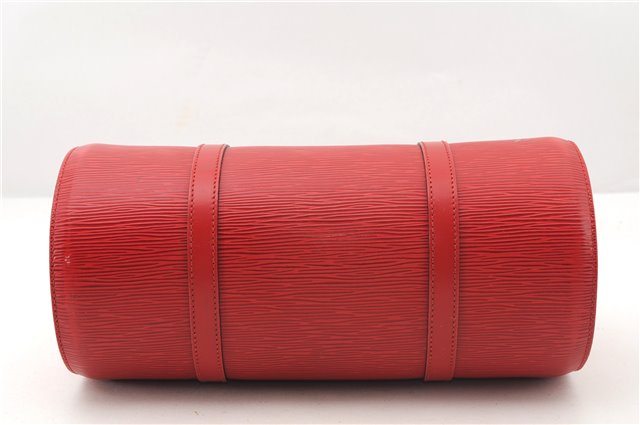 Authentic Louis Vuitton Epi Soufflot Hand Bag Red M52227 LV 2287F