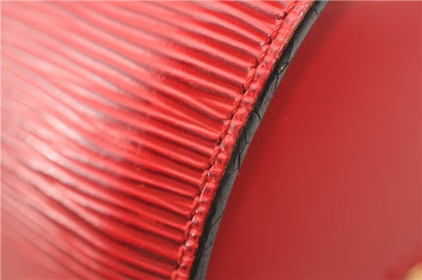 Authentic Louis Vuitton Epi Soufflot Hand Bag Red M52227 LV 2287F