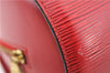 Authentic Louis Vuitton Epi Soufflot Hand Bag Red M52227 LV 2287F