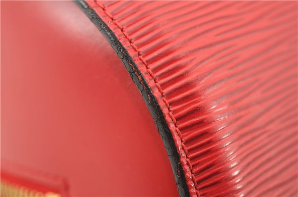 Authentic Louis Vuitton Epi Soufflot Hand Bag Red M52227 LV 2287F