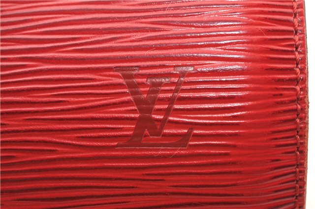 Authentic Louis Vuitton Epi Soufflot Hand Bag Red M52227 LV 2287F