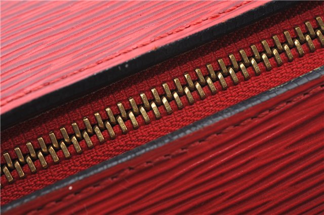 Authentic Louis Vuitton Epi Soufflot Hand Bag Red M52227 LV 2287F