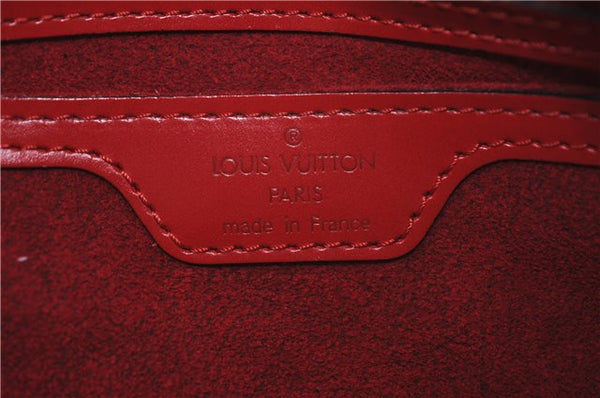 Authentic Louis Vuitton Epi Soufflot Hand Bag Red M52227 LV 2287F