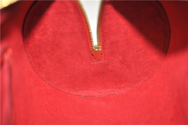 Authentic Louis Vuitton Epi Soufflot Hand Bag Red M52227 LV 2287F