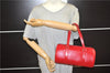 Authentic Louis Vuitton Epi Soufflot Hand Bag Red M52227 LV 2287F