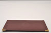 Authentic Cartier Must de Cartier Long Wallet Purse Leather Bordeaux Red 2287I