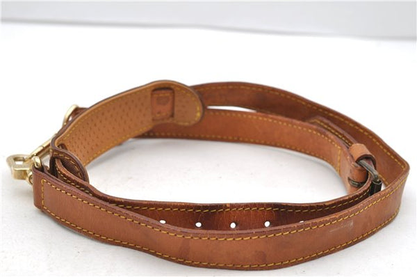 Authentic Louis Vuitton Leather Shoulder Strap Beige 40.6-47.6" LV 2288D