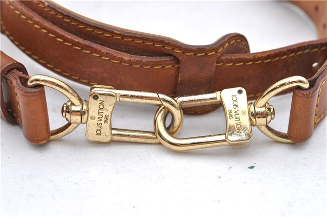 Authentic Louis Vuitton Leather Shoulder Strap Beige 40.6-47.6