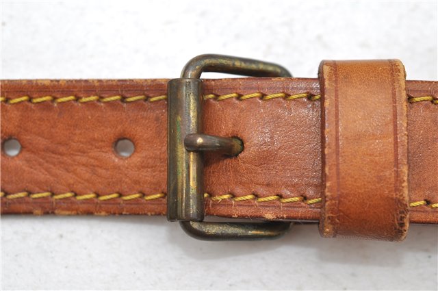 Authentic Louis Vuitton Leather Shoulder Strap Beige 40.6-47.6