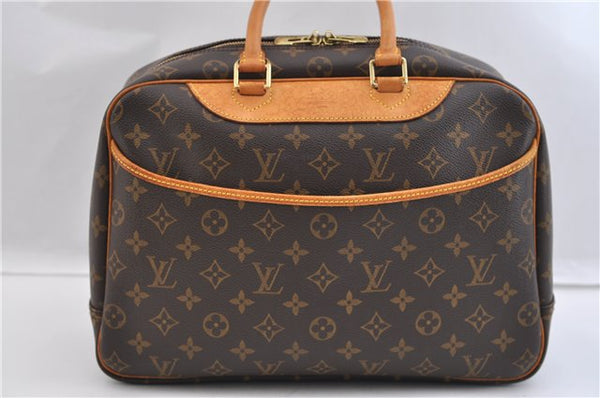 Authentic Louis Vuitton Monogram Deauville Hand Bag M47270 LV 2288F