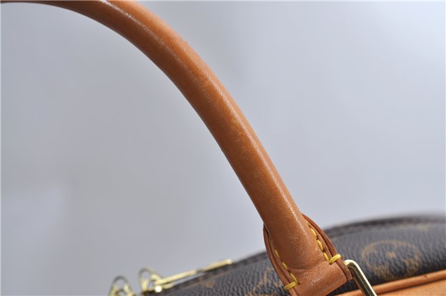 Authentic Louis Vuitton Monogram Deauville Hand Bag M47270 LV 2288F