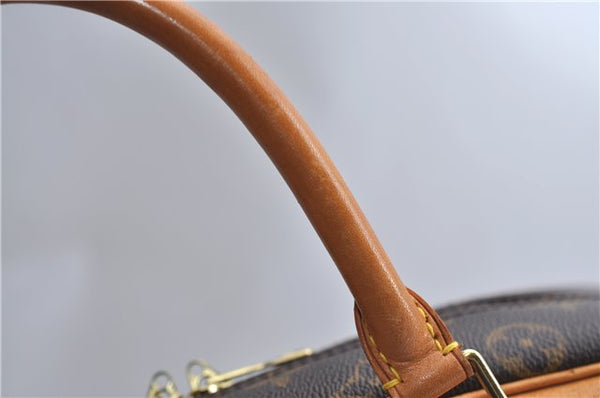 Authentic Louis Vuitton Monogram Deauville Hand Bag M47270 LV 2288F