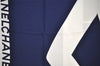 Authentic CHANEL Scarf Mademoiselle Motif CC Logo Silk White Navy 2288I