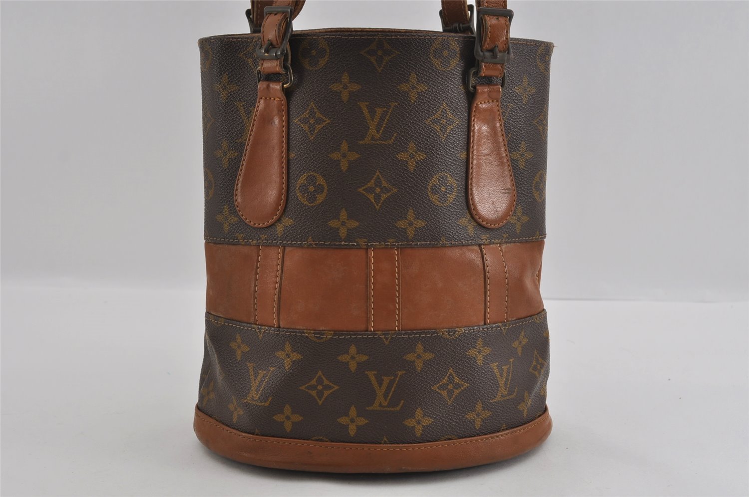 Authentic Louis Vuitton Monogram Bucket PM Shoulder Tote Bag USA Model LV 2290I