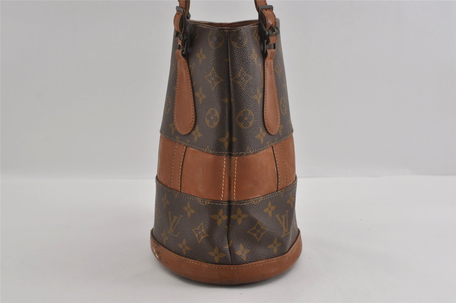 Authentic Louis Vuitton Monogram Bucket PM Shoulder Tote Bag USA Model LV 2290I