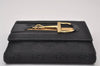 Authentic GUCCI Sherry Line Horsebit Wallet GG Canvas Leather 138029 Black 2291I