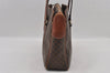 Authentic CELINE Macadam Blason Pattern Hand Bag PVC Leather Brown 2292I
