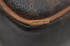 Authentic CELINE Macadam Blason Pattern Hand Bag PVC Leather Brown 2292I