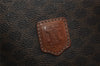 Authentic CELINE Macadam Blason Pattern Hand Bag PVC Leather Brown 2292I