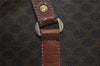 Authentic CELINE Macadam Blason Pattern Hand Bag PVC Leather Brown 2292I