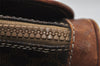 Authentic CELINE Macadam Blason Pattern Hand Bag PVC Leather Brown 2292I