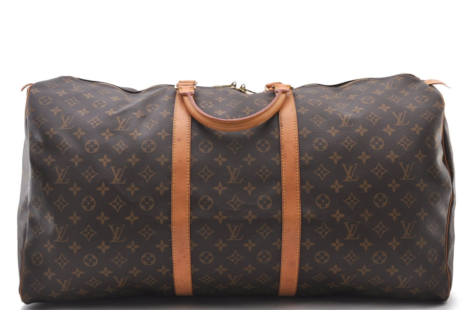 Authentic Louis Vuitton Monogram Keepall 60 Travel Boston Bag M41422 LV 2294F