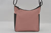 Authentic GUCCI Vintage Shoulder Hand Bag Purse Canvas Leather 77112 Pink 2294I