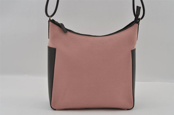 Authentic GUCCI Vintage Shoulder Hand Bag Purse Canvas Leather 77112 Pink 2294I