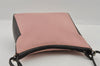 Authentic GUCCI Vintage Shoulder Hand Bag Purse Canvas Leather 77112 Pink 2294I