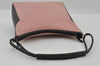 Authentic GUCCI Vintage Shoulder Hand Bag Purse Canvas Leather 77112 Pink 2294I